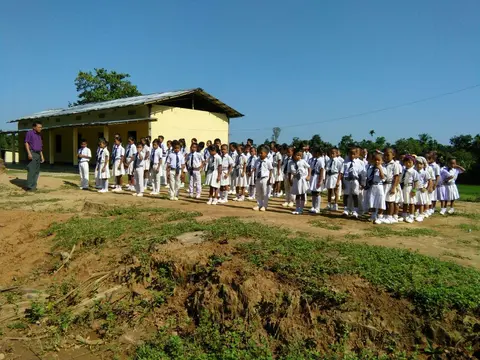 Mount Zion School Students drill