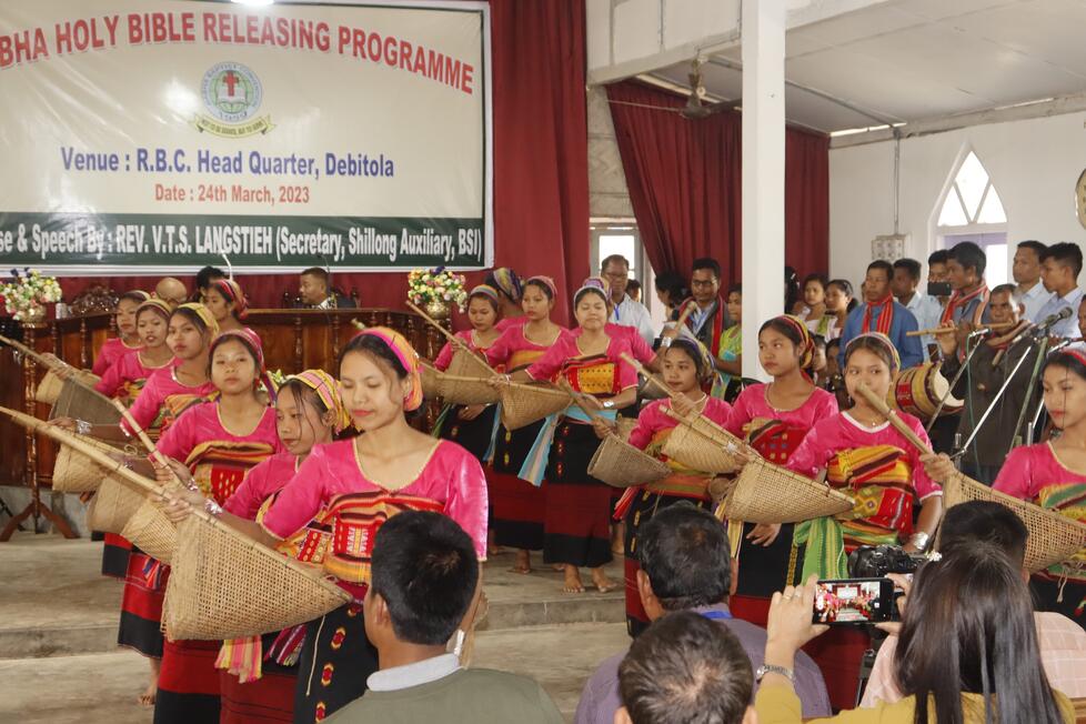 Cultural Dance on The Rabha Holy Bible Releasing Program